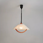 Suspension moderne géométrique en tissu, réglable, pour salle à manger