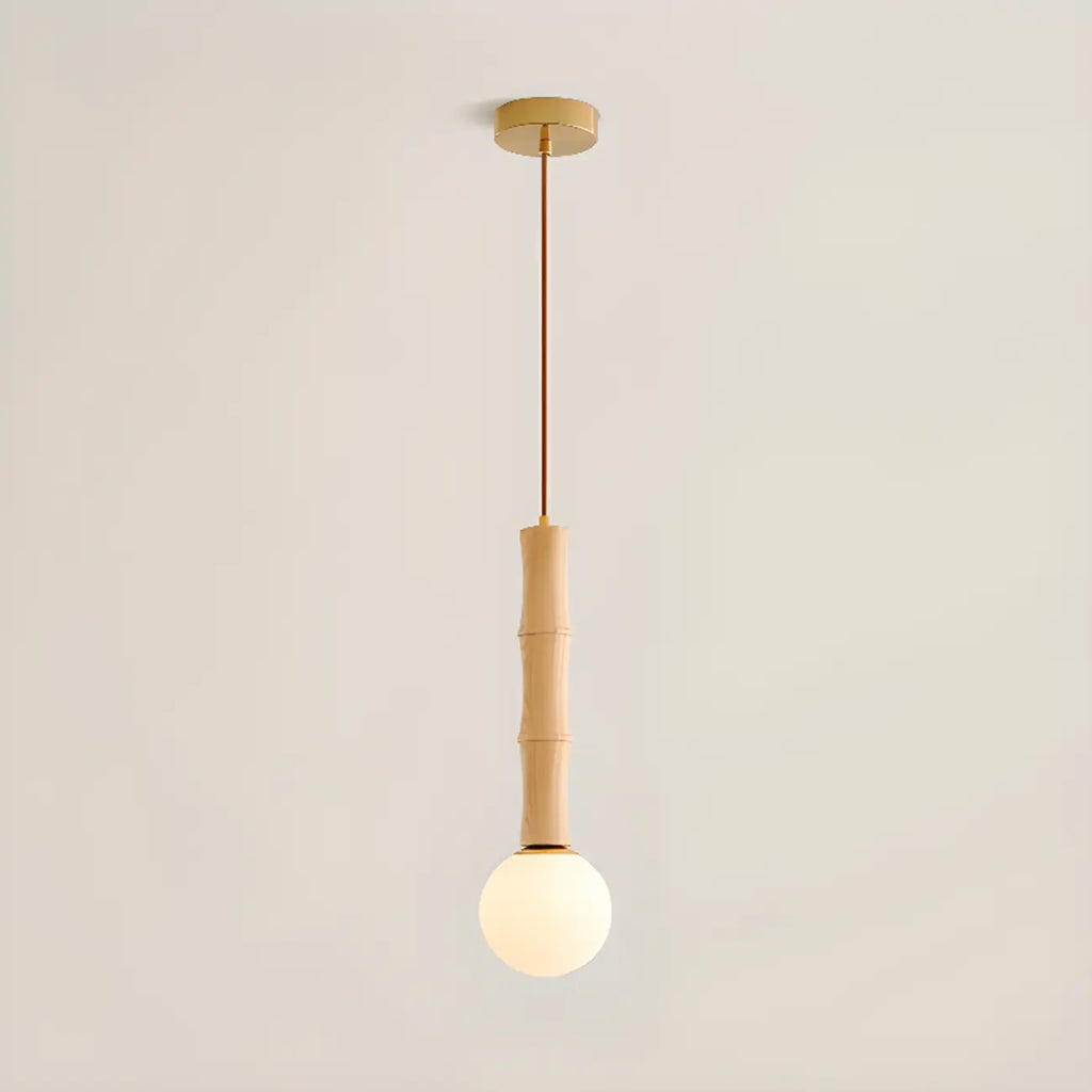 Lampadario a sospensione regolabile in legno e vetro con mappamondo