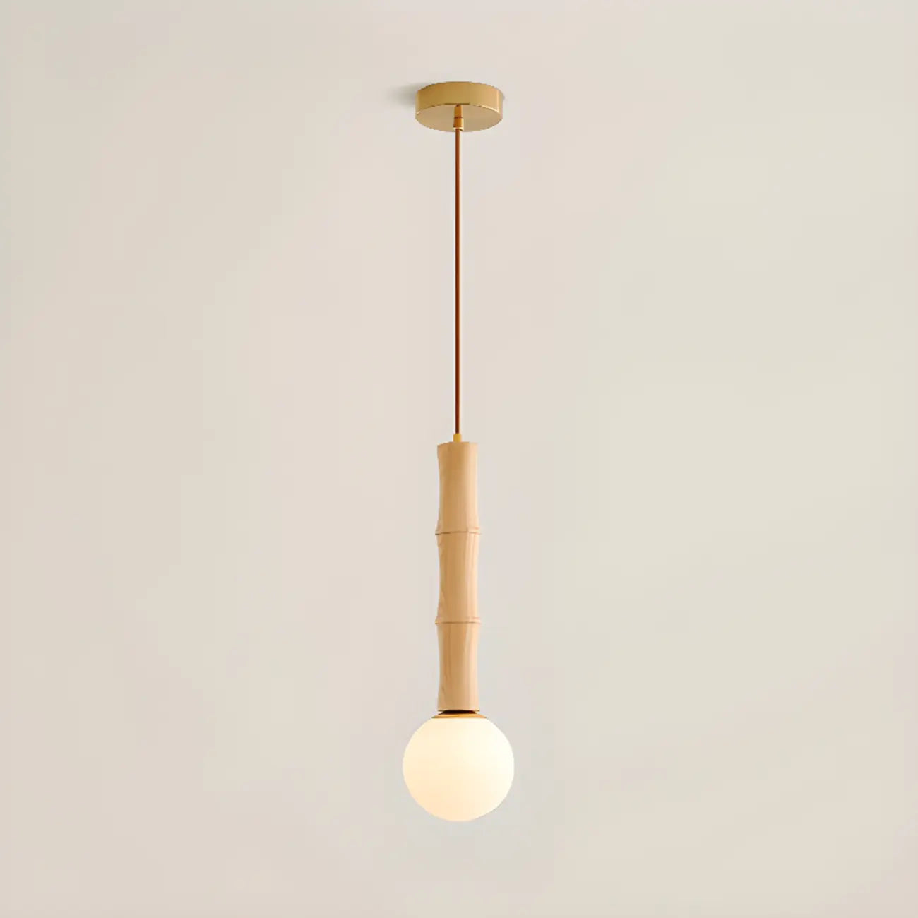 Lampadario a sospensione regolabile in legno e vetro con mappamondo