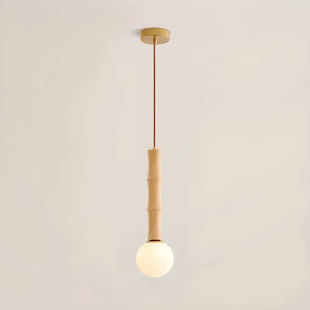 Lampadario a sospensione regolabile in legno e vetro con mappamondo