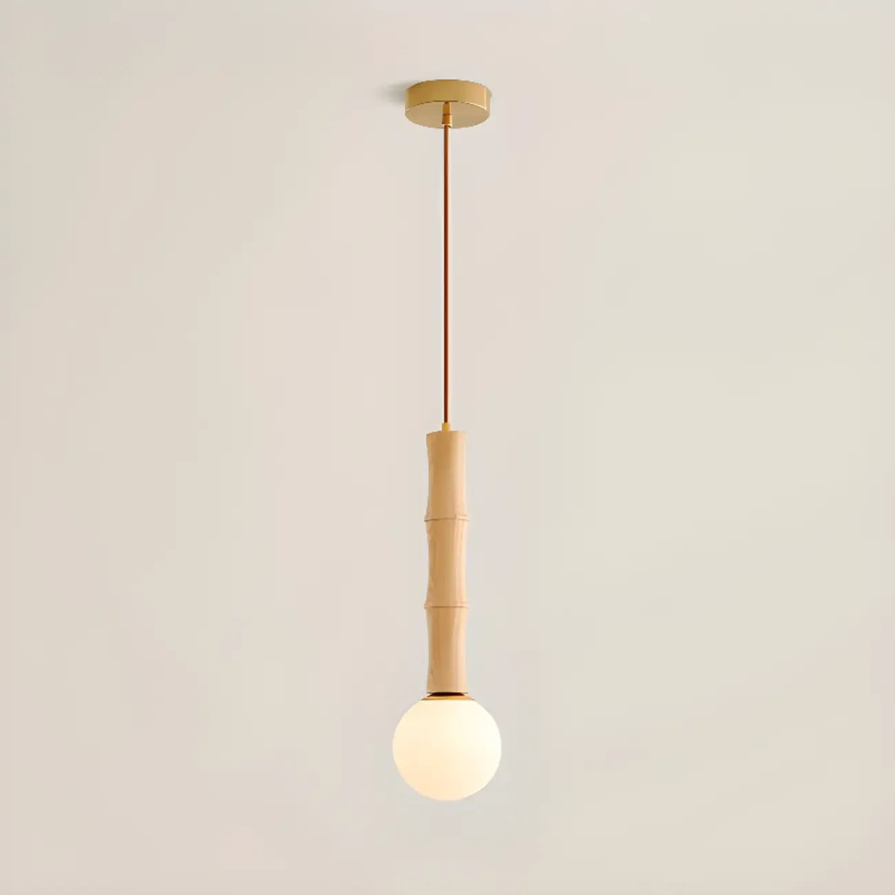 Lampadario a sospensione regolabile in legno e vetro con mappamondo