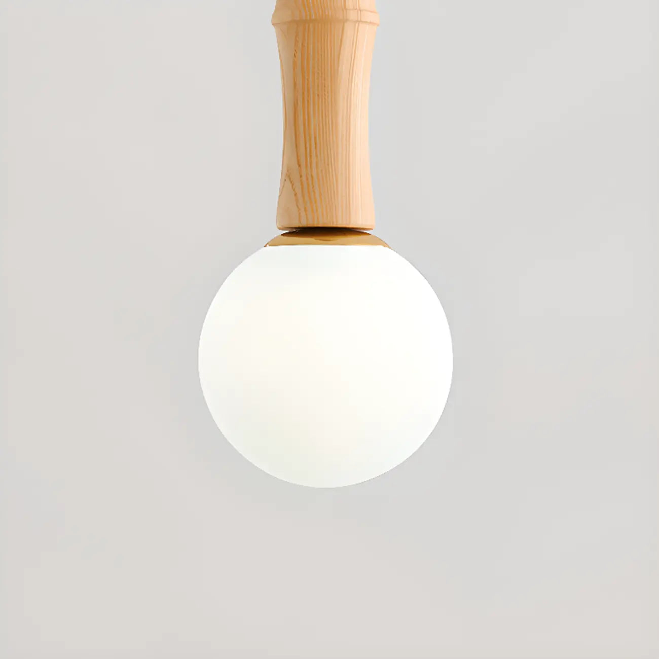 Lampadario a sospensione regolabile in legno e vetro con mappamondo