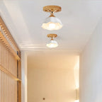 Plafonnier semi-encastré moderne en céramique à 5 spots pour la décoration de couloir