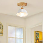 Plafonnier semi-encastré moderne en céramique à 5 spots pour la décoration de couloir
