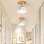 Plafonnier semi-encastré moderne en céramique à 5 spots pour la décoration de couloir