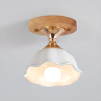 Plafonnier semi-encastré moderne en céramique à 5 spots pour la décoration de couloir
