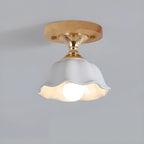 Plafonnier semi-encastré moderne en céramique à 5 spots pour la décoration de couloir