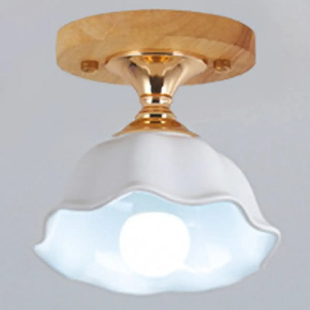 Plafonnier semi-encastré moderne en céramique à 5 spots pour la décoration de couloir