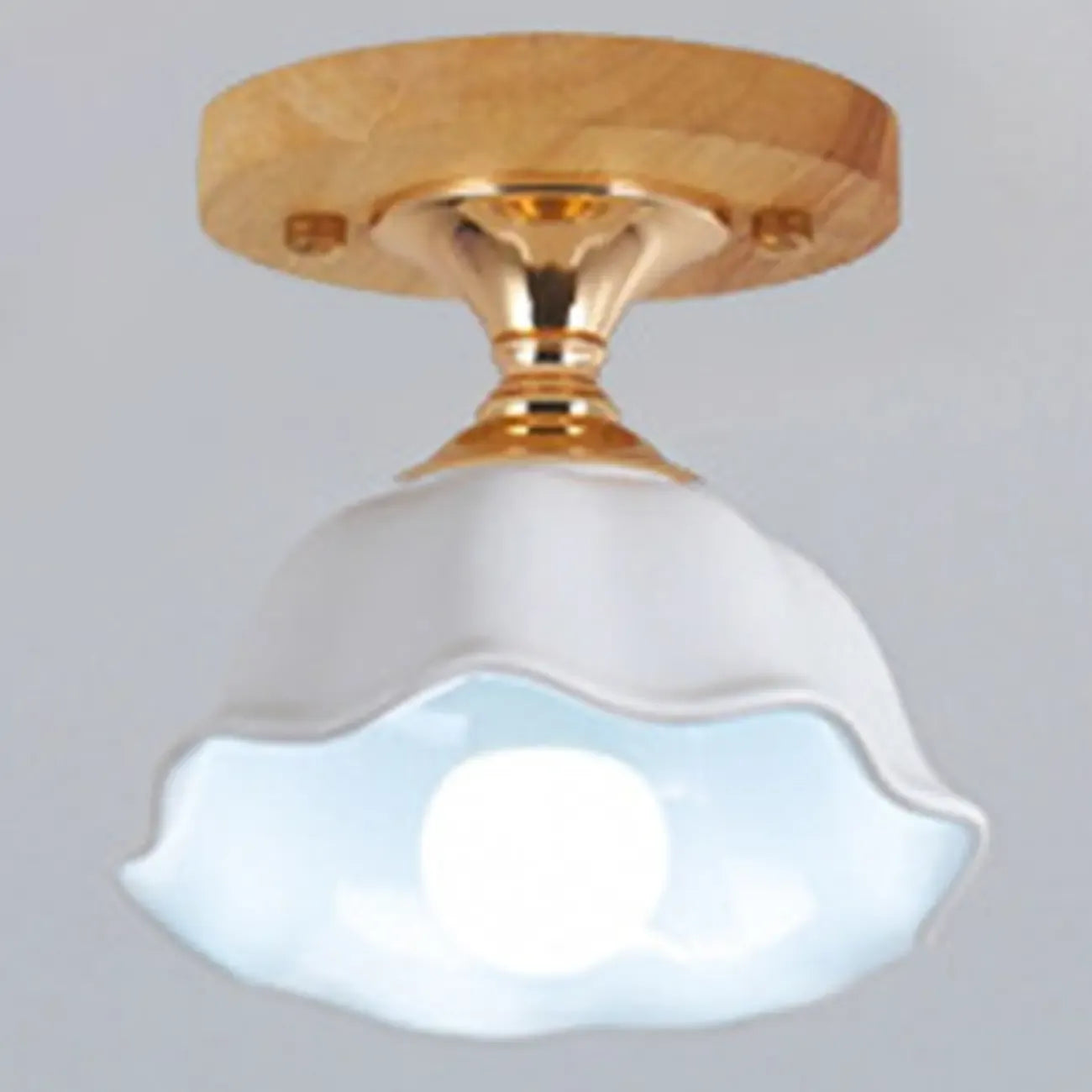 Plafonnier semi-encastré moderne en céramique à 5 spots pour la décoration de couloir