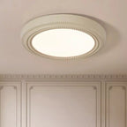 Plafonnier LED rond blanc élégant à intensité variable, encastré