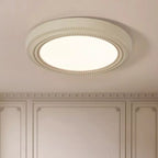 Plafonnier LED rond blanc élégant à intensité variable, encastré