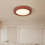 Plafonnier LED rond blanc élégant à intensité variable, encastré