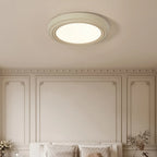 Plafonnier LED rond blanc élégant à intensité variable, encastré