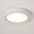 Plafonnier LED rond blanc élégant à intensité variable, encastré