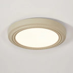 Plafonnier LED rond blanc élégant à intensité variable, encastré