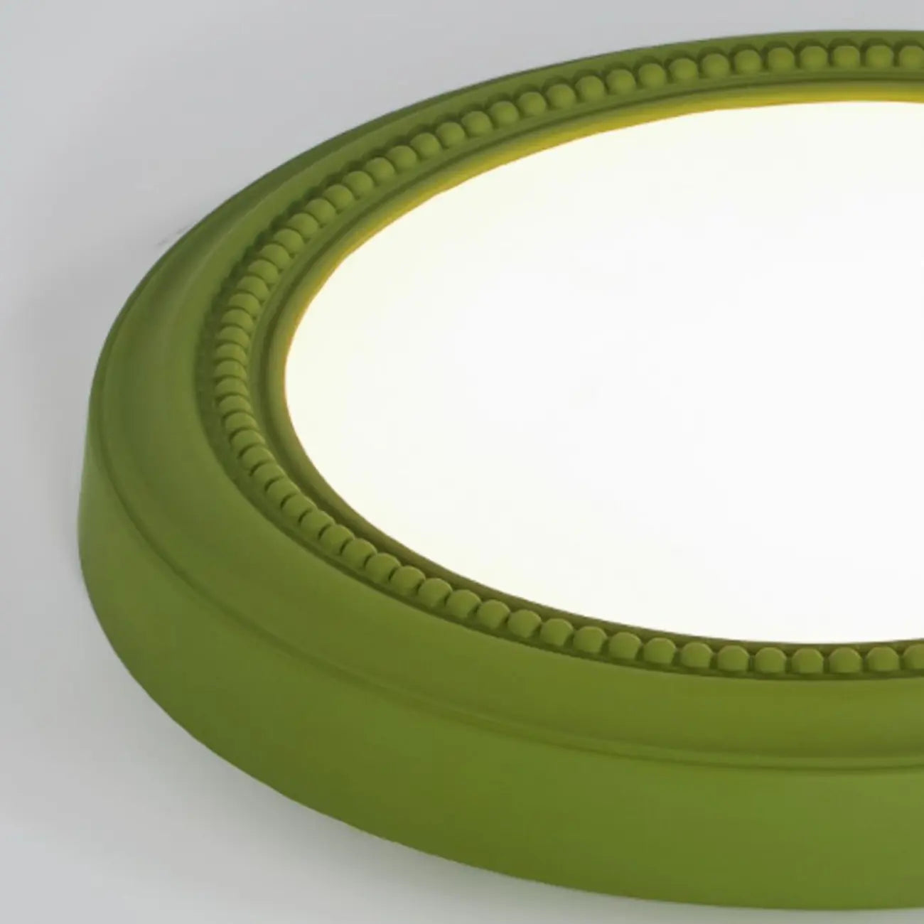 Plafonnier LED rond blanc élégant à intensité variable, encastré