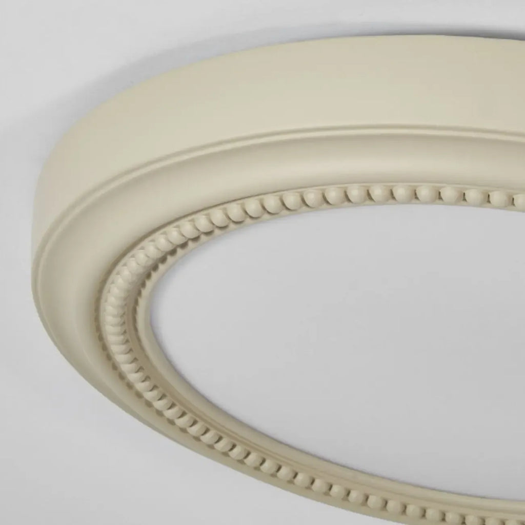 Plafonnier LED rond blanc élégant à intensité variable, encastré