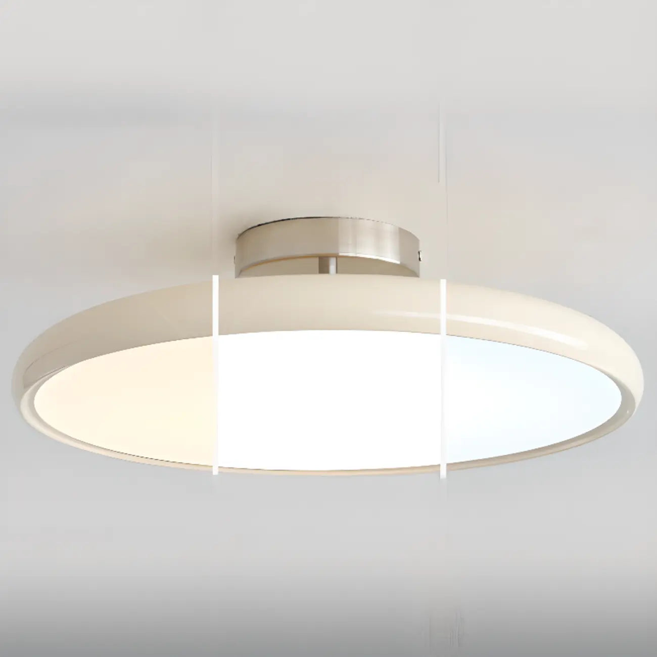 Plafonnier semi-encastré circulaire moderne à LED à intensité variable