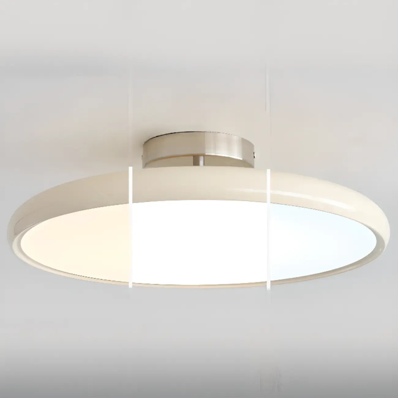 Plafonnier semi-encastré circulaire moderne à LED à intensité variable