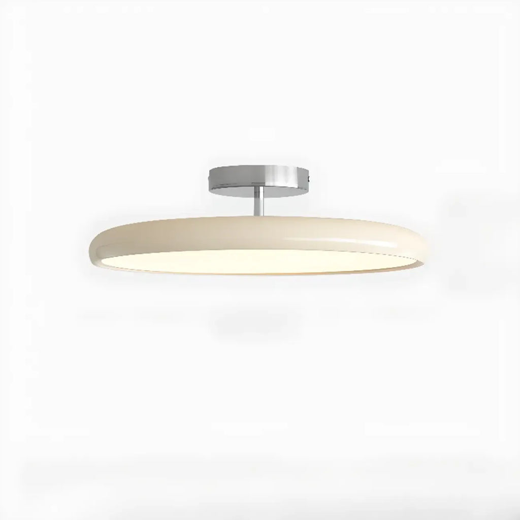 Plafonnier semi-encastré circulaire moderne à LED à intensité variable