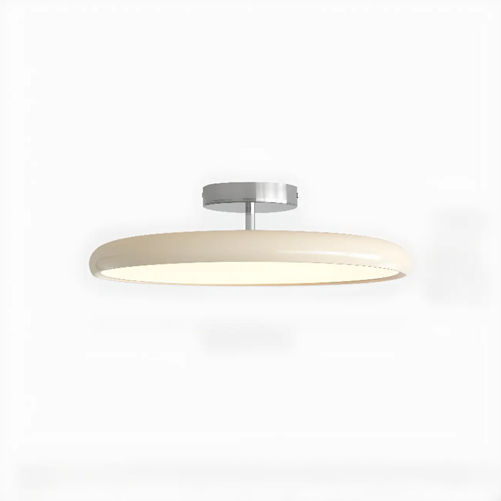 Plafonnier semi-encastré circulaire moderne à LED à intensité variable