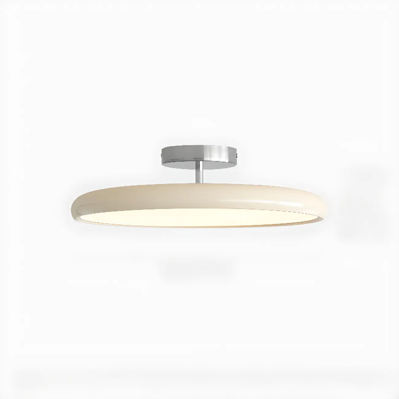 Plafonnier semi-encastré circulaire moderne à LED à intensité variable