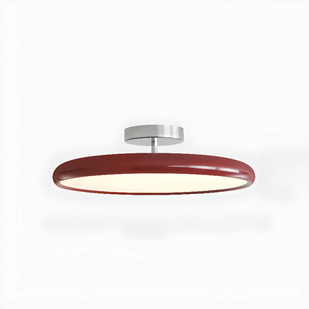 Plafonnier semi-encastré circulaire moderne à LED à intensité variable