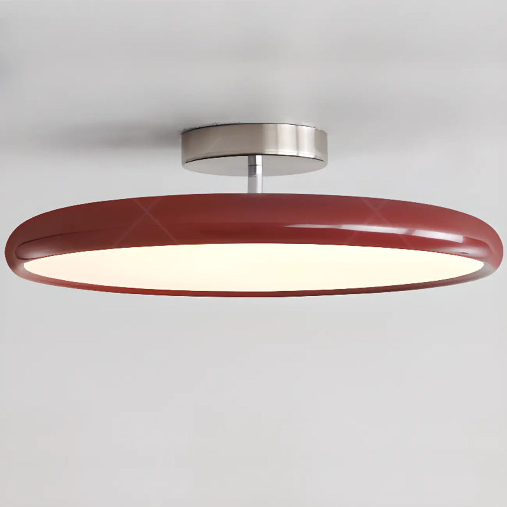 Plafonnier semi-encastré circulaire moderne à LED à intensité variable