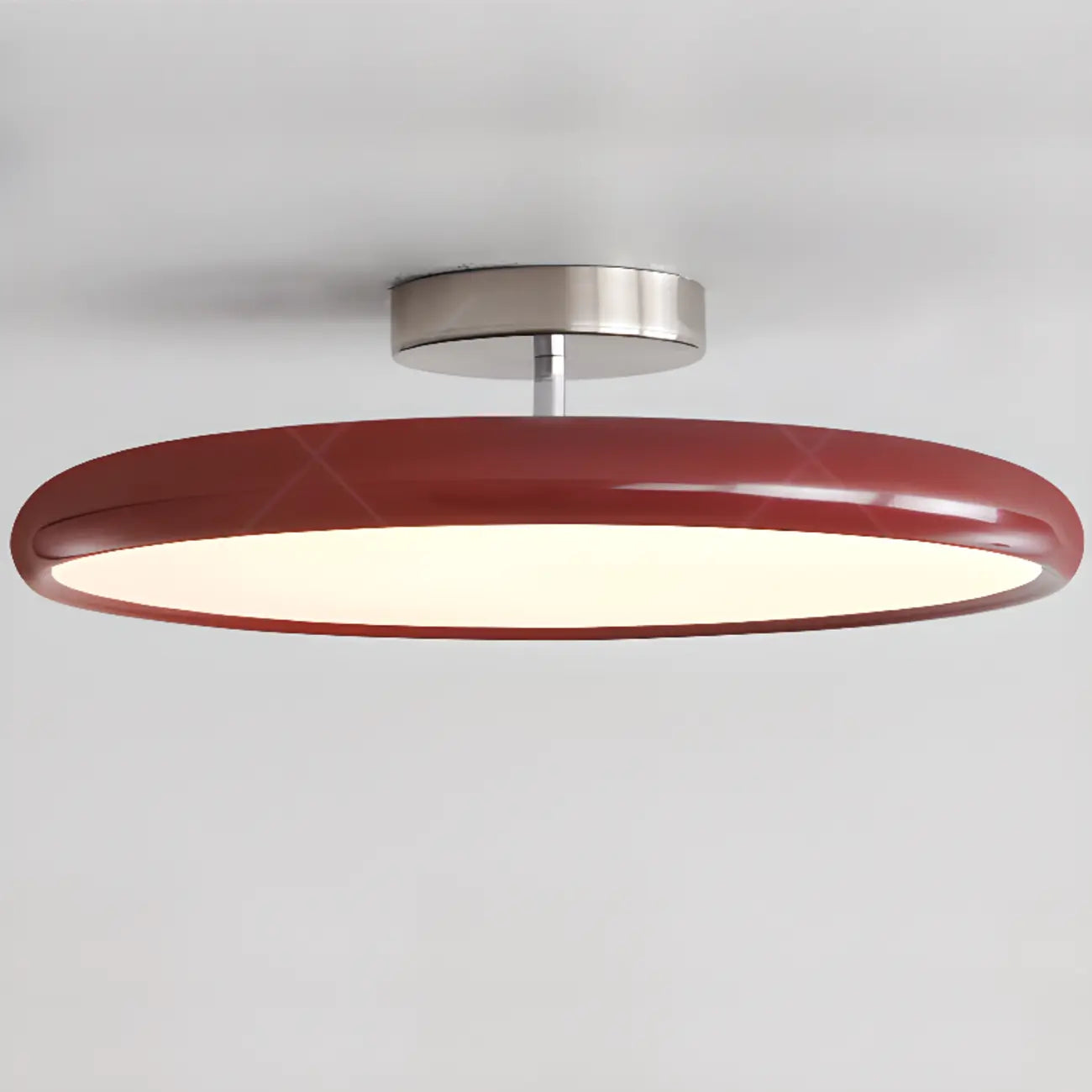 Plafonnier semi-encastré circulaire moderne à LED à intensité variable