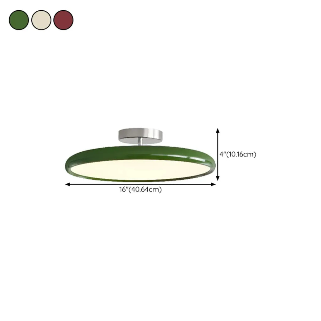 Plafonnier semi-encastré circulaire moderne à LED à intensité variable