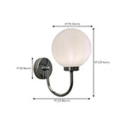 Applique murale globe avec finition chromée pour usage résidentiel