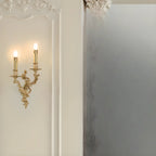 Applique murale intérieure moderne en laiton orné pour éclairage de couloir