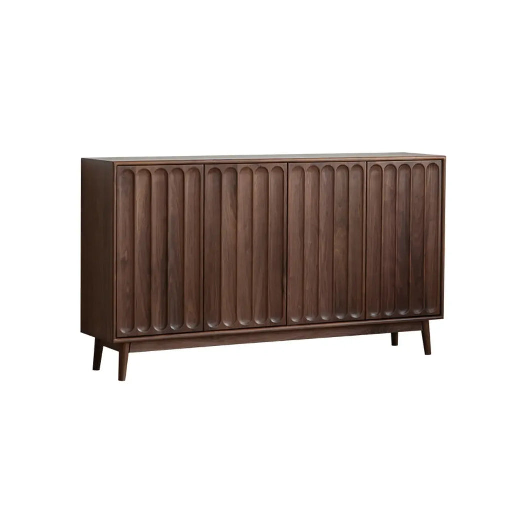 Armoire de rangement moderne à étagères réglables en bois brun, grande taille