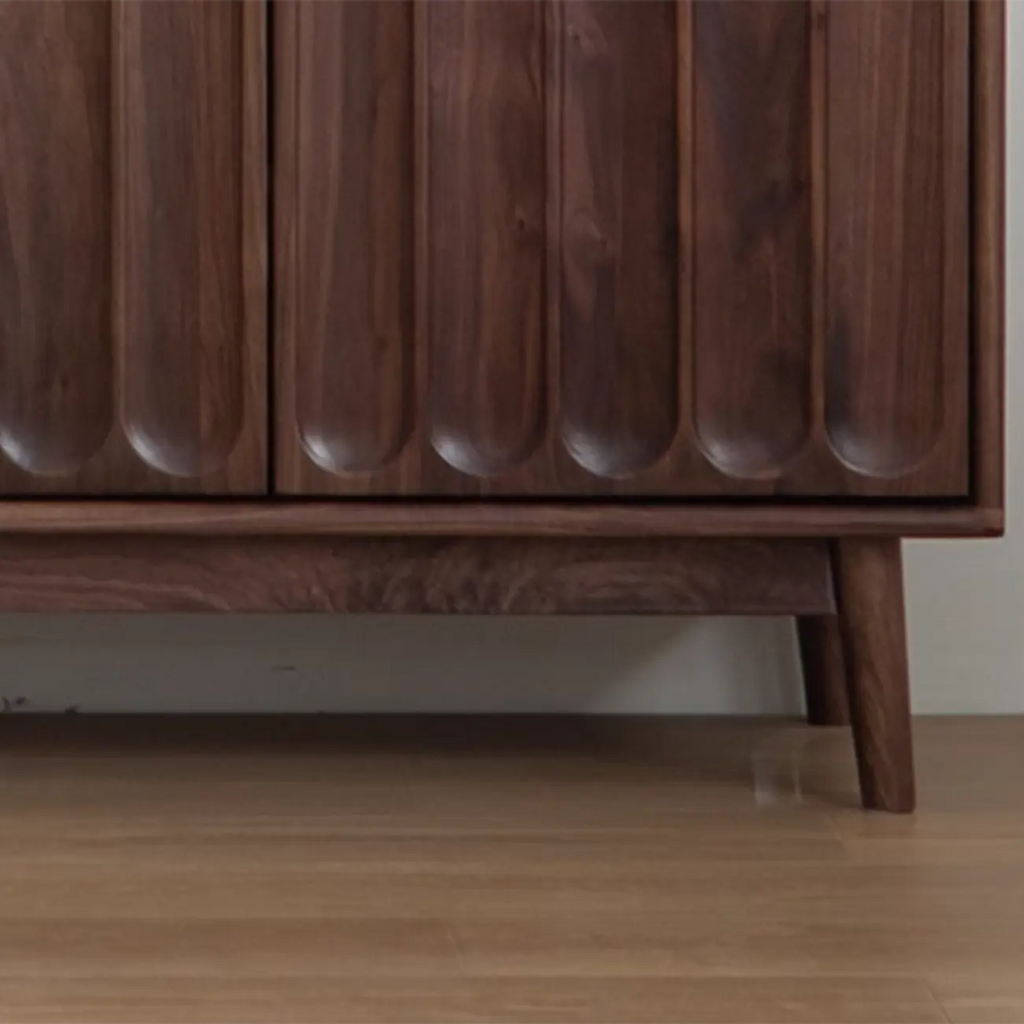 Armoire de rangement moderne à étagères réglables en bois brun, grande taille