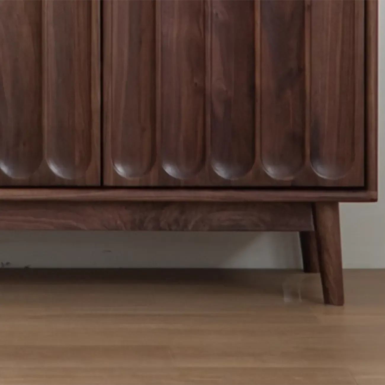 Armoire de rangement moderne à étagères réglables en bois brun, grande taille