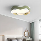 4.5 Plafoniera Moderna a Filo Onda Bianca per Camera da Letto