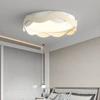 4.5 Plafoniera Moderna a Filo Onda Bianca per Camera da Letto