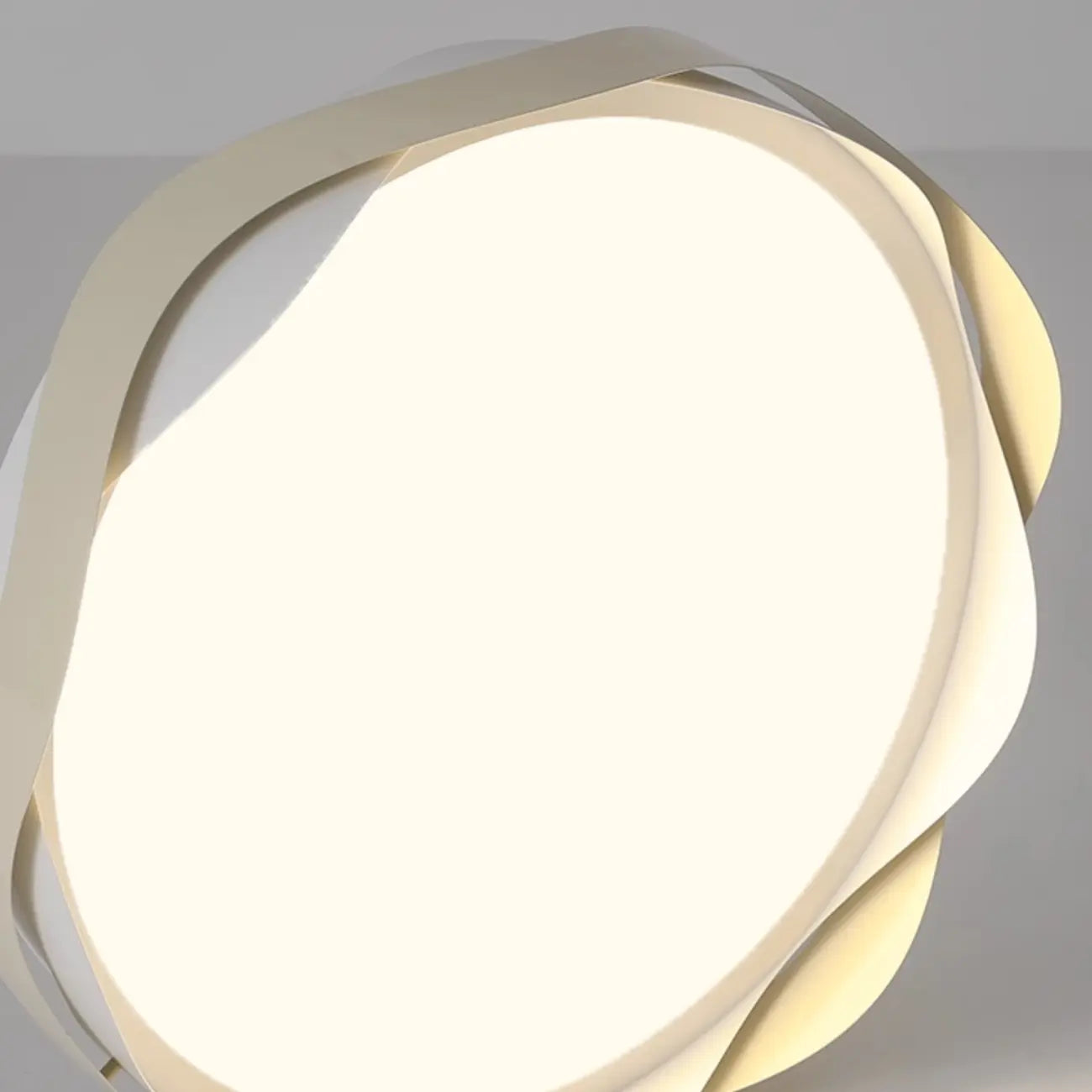 4.5 Plafoniera Moderna a Filo Onda Bianca per Camera da Letto