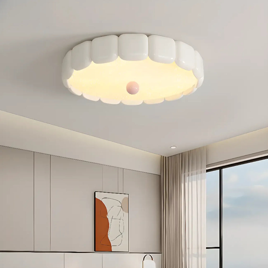 Plafonnier LED circulaire moderne encastré pour espaces résidentiels