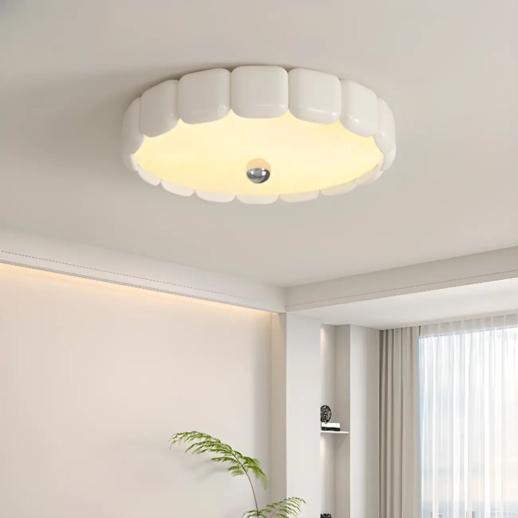 Plafonnier LED circulaire moderne encastré pour espaces résidentiels