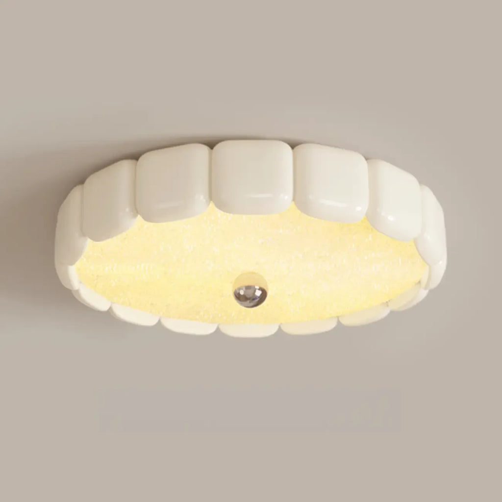 Plafonnier LED circulaire moderne encastré pour espaces résidentiels