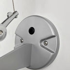 Lampada da Parete in Metallo con Braccio Orientabile e Paralume in Tessuto per Camera da Letto