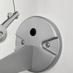 Lampada da Parete in Metallo con Braccio Orientabile e Paralume in Tessuto per Camera da Letto