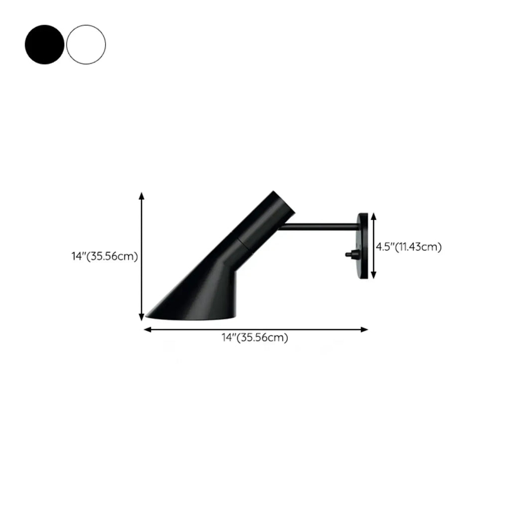 Applique murale industrielle noire avec dôme pour éclairage de chambre