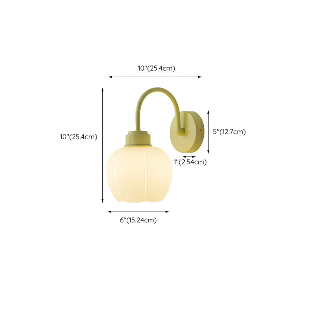 Applique a globo a LED moderna da 10 a 14 pollici per l'arredamento della camera da letto