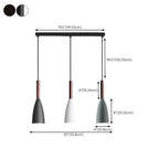Suspension moderne en métal noir en forme de losange pour îlot de cuisine