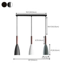 Suspension moderne en métal noir en forme de losange pour îlot de cuisine