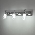 Applique murale moderne en acier inoxydable pour salle de bain, à intensité variable, LED