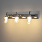 Applique murale moderne en acier inoxydable pour salle de bain, à intensité variable, LED