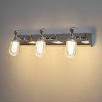 Applique murale moderne en acier inoxydable pour salle de bain, à intensité variable, LED